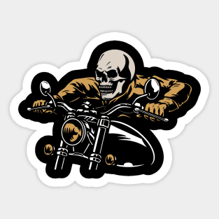 Motobiker skull Sticker